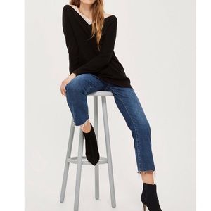 Topshop Lace Camisole Sweater